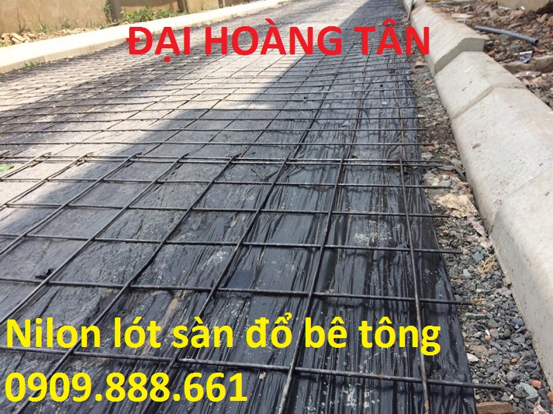 nilon lót sàn đổ bê tông